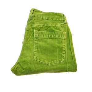 J. Crew Favorite Fit Green Cord Style Denim Jeans Size 4 Regular